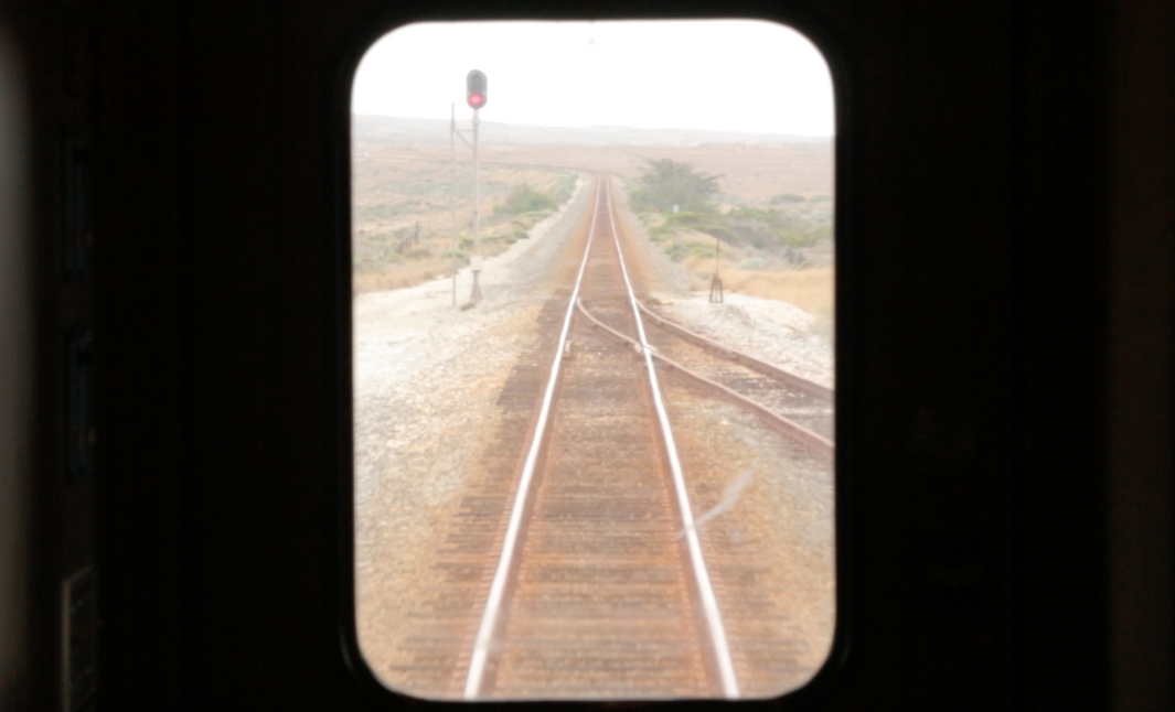 View out train window