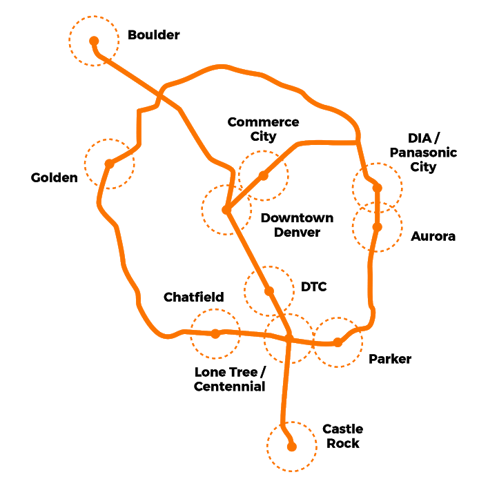 Arrivo's proposed Denver routes (credit: Arrivo)